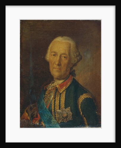 Portrait of the field marshal and politician Count Burkhard Christoph von Munnich, 1764 by Heinrich Buchholz