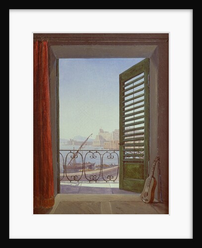 Balcony Room with a View of the Bay of Naples, c. 1829 by Carl Gustav Carus