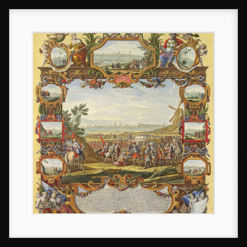 Capture of the French fortress of Menin by the Allied Troops in 1706, Early 18th cen by Johann August Corvinus