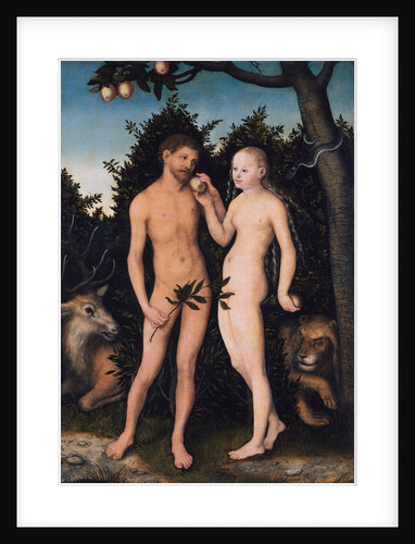 Adam and Eve in paradise (The Fall), 1531 by Lucas Cranach the Elder