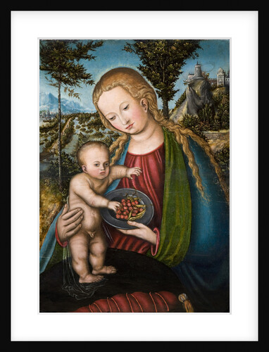 Virgin with Cherries, ca 1506 by Lucas Cranach the Elder