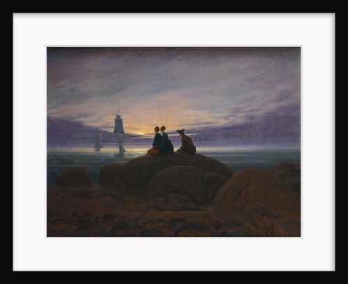 Moonrise over the Sea, 1822 by Caspar David Friedrich