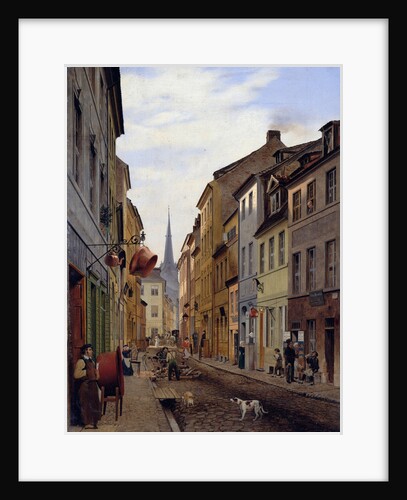 The Parochialstraße, 1831 by Johann Philipp Eduard Gaertner