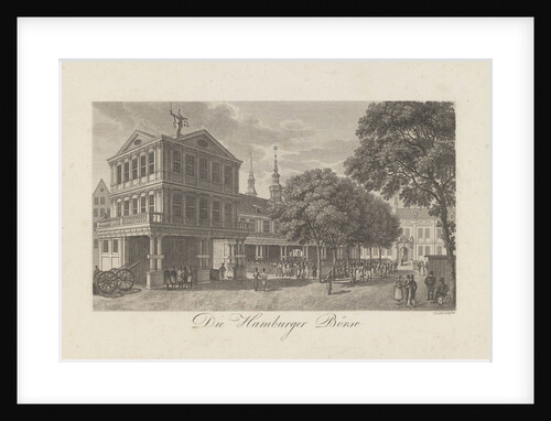 The Old Exchange in Hamburg, 1822 by Johann Martin Friedrich Geissler