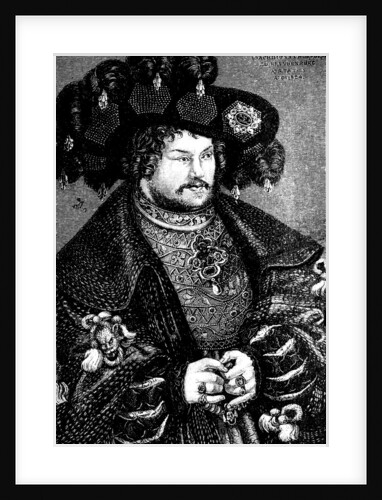 Portrait of Joachim I Nestor, Elector of Brandenburg (Copy after Lucas Cranach t. E), 15th century by German master