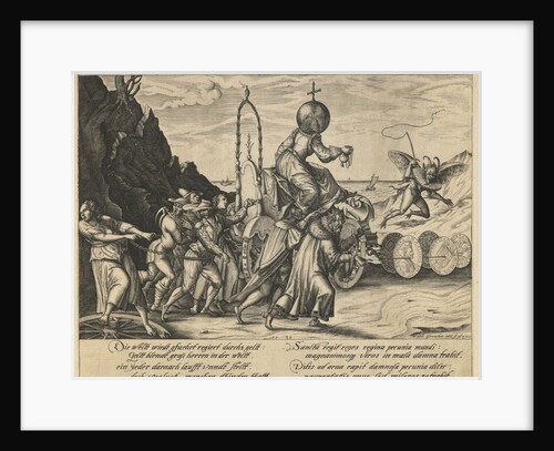 Money rule the world, 1589 by Mathias Greuter