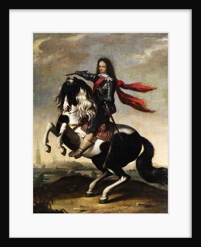 Equestrian Portrait of Valdemar Christian of Schleswig-Holstein by Wolfgang Heimbach