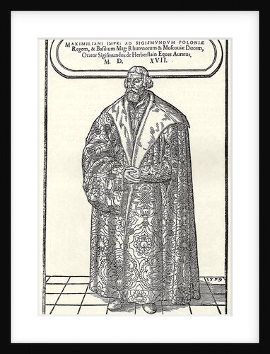 Portrait of Baron Sigmund von Herberstein, Ambassador in Poland and Russia, 1559 by Donat Hübschmann