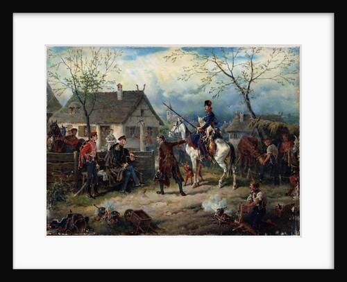 Scene from the Russio-French War in 1812 by Friedrich Kaiser