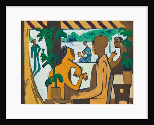 Brown Figures in a Café, 1928-1929 by Ernst Ludwig Kirchner