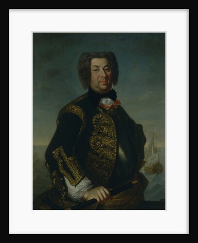 Portrait of Counter admiral Vasily Afanasievich Dmitriev-Mamonov, 1735 by Johann Paul Luedden