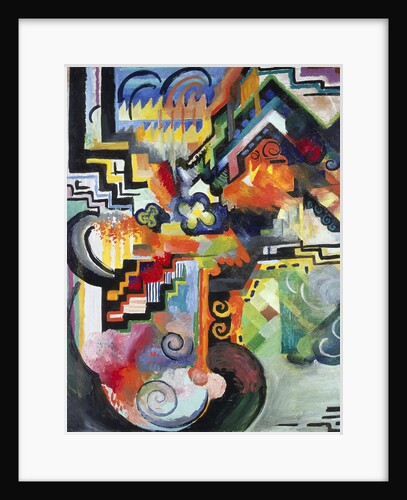 Colored composition (Hommage à Bach), 1912 by August Macke