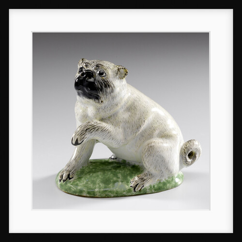 Pug, ca 1760 by Manufaktur Hoechst