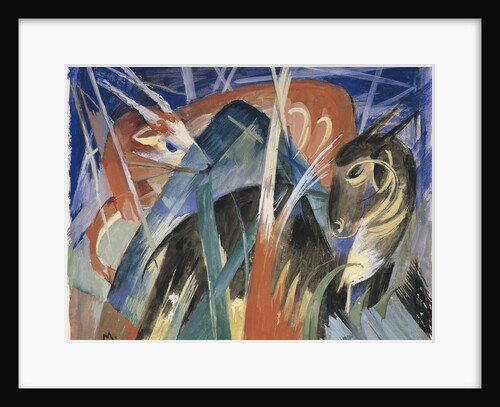 Fable Animals I (Composition with animals I), 1913 by Franz Marc