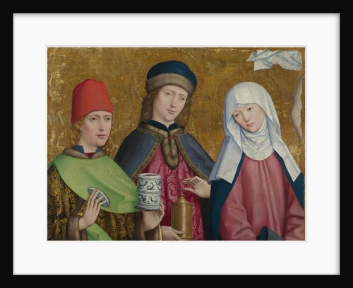 Saints Cosmas and Damian and the Virgin (The Liesborn Altarpiece), ca. 1470-1480 by Master of Liesborn