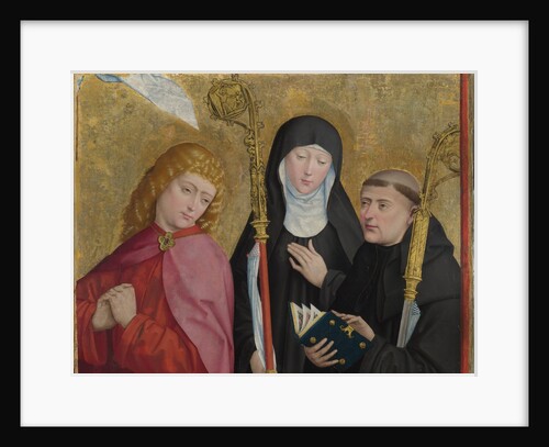 Saints John the Evangelist, Scholastica and Benedict (The Liesborn Altarpiece), ca. 1470-1480 by Master of Liesborn
