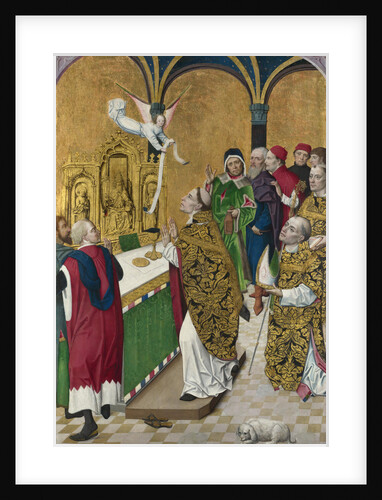 The Mass of Saint Hubert. Shutter from the Werden Altarpiece, ca 1485 by (Workshop) Master of the Life of the Virgin