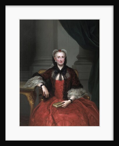 Portrait of Maria Amalia of Saxony (1724?1760), Queen consort of Spain, ca 1760 by Anton Raphael Mengs