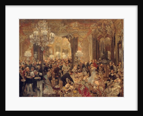 The Dinner at the Ball, 1878 by Adolph Friedrich von Menzel