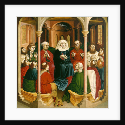 The descent of the Holy Spirit (Pentecost). The Wings of the Wurzach Altar, 1437 by Hans Multscher