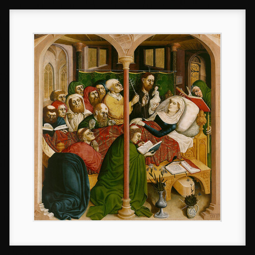 The death of Mary. The Wings of the Wurzach Altar, 1437 by Hans Multscher