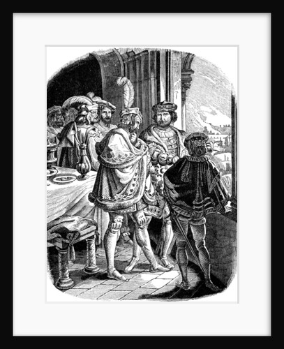 Frederick I Meal in Heidelberg Castle 1462 by Adrian Ludwig Richter