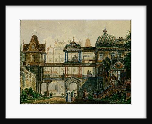 Stage design for the opera Askolds Grave by A. Verstovski, 1841 by Andreas Leonhard Roller