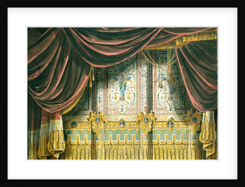 Sketch for the curtain for the Michael Theatre in Saint Petersburg, 1852 by Andreas Leonhard Roller