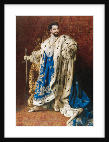 Ludwig II as the Grand Master of the Order of the Knights of St George, 1887 by Gabriel Schachinger