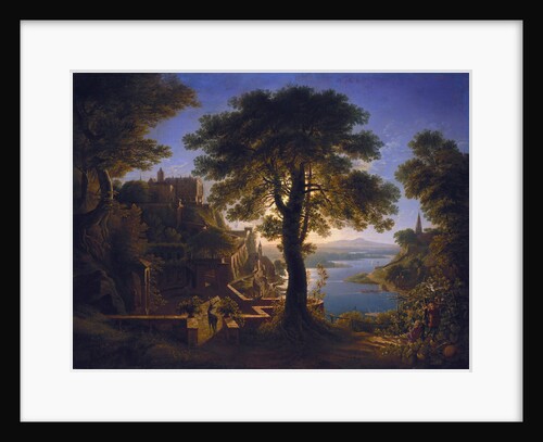 Castle by the River, 1820 by Karl Friedrich Schinkel