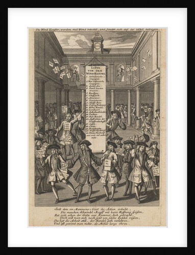 Wind dealers dropping money..., ca 1720 by Schmid