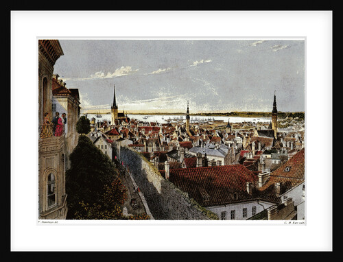 View of Reval, ca 1855 by Wilhelm Siegfried Stavenhagen