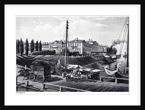 View of the Mitau Castle, c. 1850 by Wilhelm Siegfried Stavenhagen