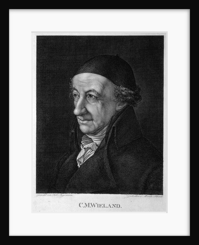 Portrait of the Poet and writer Christoph Martin Wieland by Moritz Steinla
