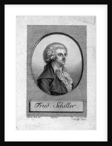 Portrait of Friedrich von Schiller by Dora Stock