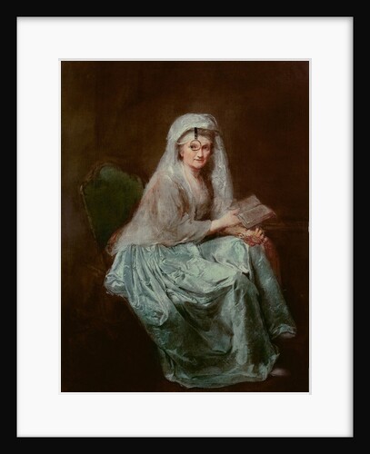 Self-portrait with monocle, 1777 by Anna Dorothea Therbusch-Lisiewska