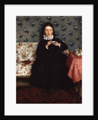 On the Sofa, 1872 by Heinrich Wilhelm Trübner