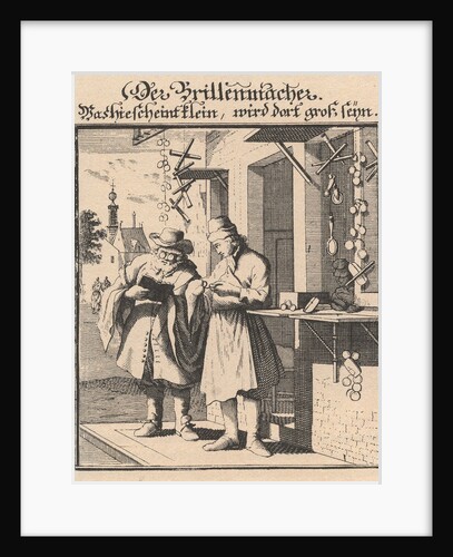 Spectacle Maker (From Abbildung der gemein-nützlichen Haupt-Stände), 1698 by Christoph Weigel the Elder