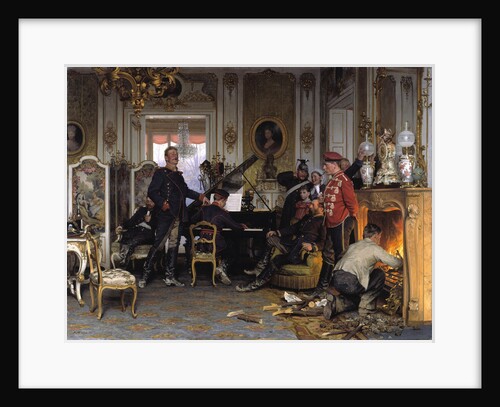 In the Troops Quarters outside Paris, 1894 by Anton von Werner