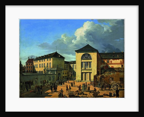 The Academy Courtyard (The Old Academy in Düsseldorf), 1831 by Andreas Achenbach
