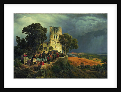 The Siege (Defense of a Church Courtyard During the Thirty Years? War), 1848 by Carl Friedrich Lessing