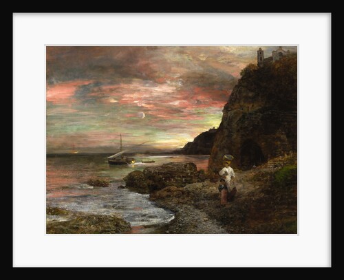 Evening Sun at Posillipo by Oswald Achenbach