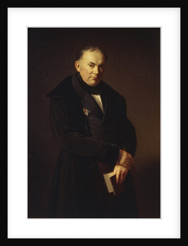 Portrait of the poet Vasily Zhukovsky, 1844 by Ferdinand Theodor Hildebrandt