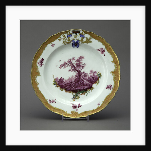 Porcelain Plate from the Orlov Service, ca 1770 by Anonymous master