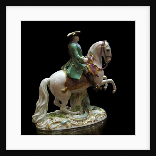 Equestrian Portrait of Empress Catherine II in the Semenovsky Life-Guards Regiment Uniform, 1770 by Johann Joachim Kaendler