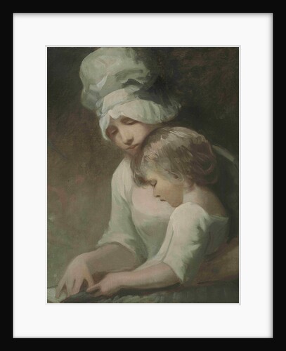 A Mother and Child Reading (Mrs Cumberland and her son) by George Romney