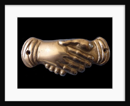 Masonic handshake. Symbol, End of 19th cen by Anonymous