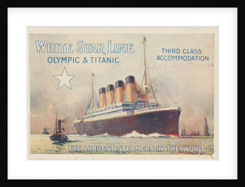White Star Line. Titanic & Olympic, c. 1910 by Anonymous