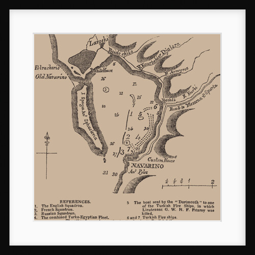 Map of Navarino bay, First quarter of 19th cen by Anonymous master