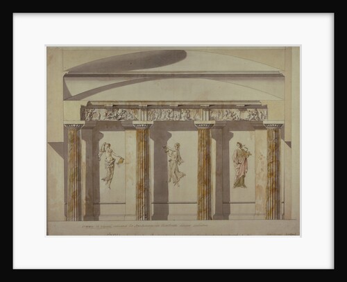 Design for the Large Cabinet in the Pavlovsk Palace, Early 1780s by Charles Cameron